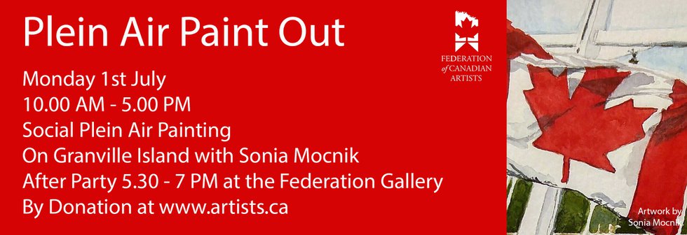 Sonia Mocnik, "Canada Day Paint Out," 2019