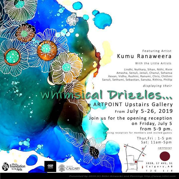 Kumu Ranaweera, "Whimisical Drizzles," 2019