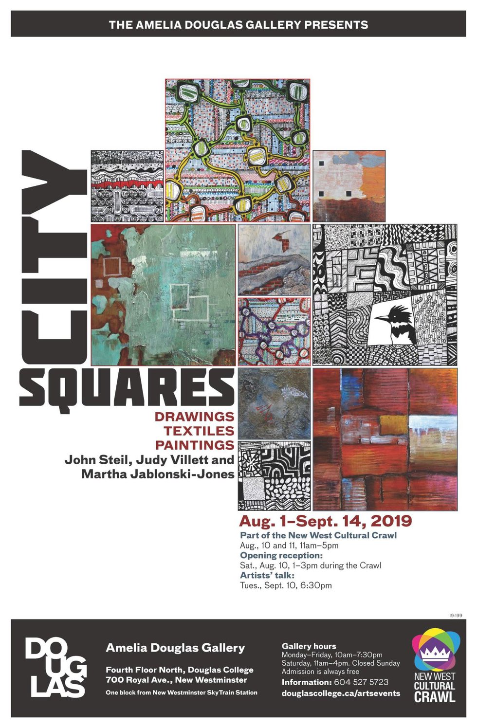 John Steil, Judy Villett and Martha Jablonski-Jones, "City Squares," 2019