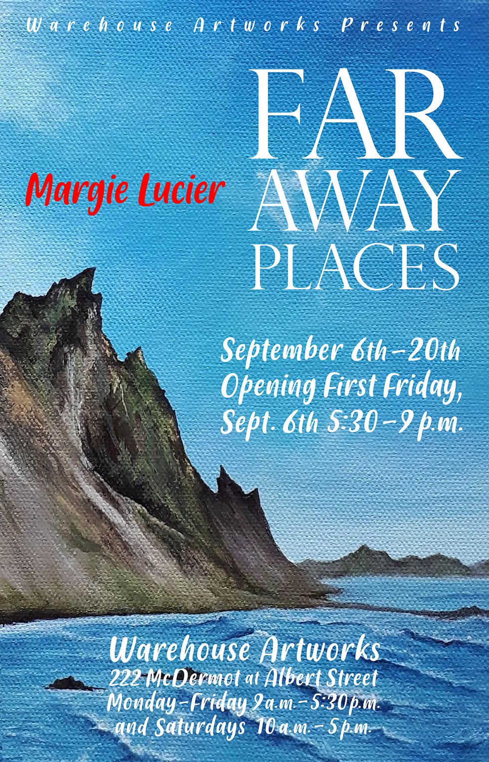 Margie Lucier, "Far Away Places," 2019