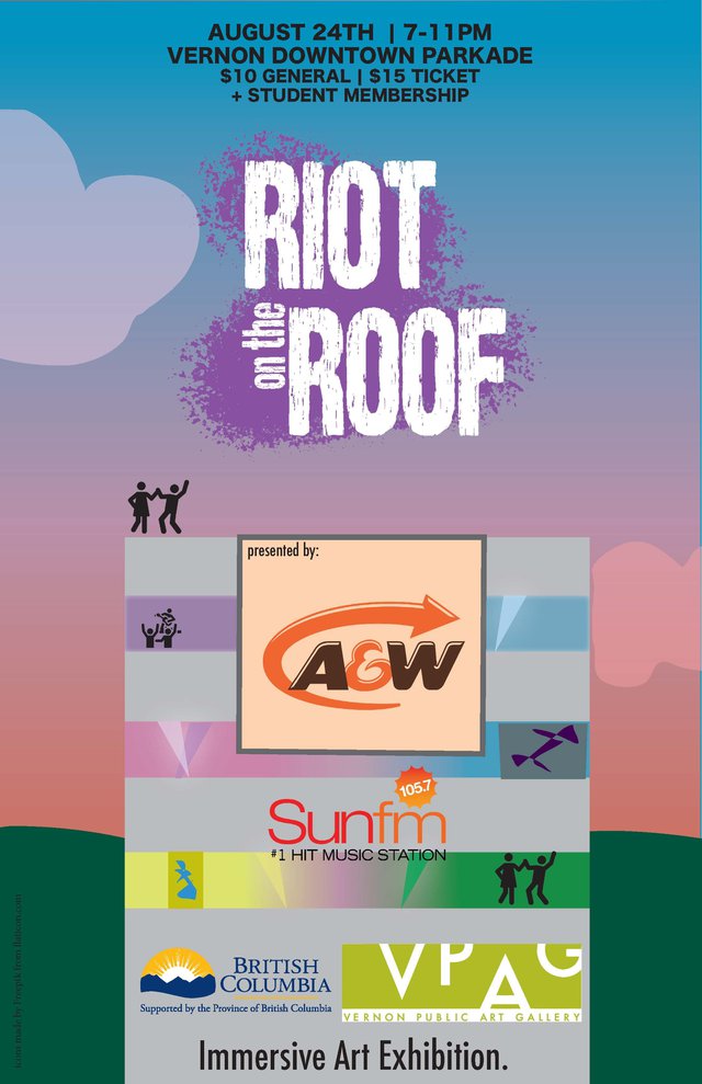 Vernon Public Art Gallery, "Riot on the Roof!" 2019