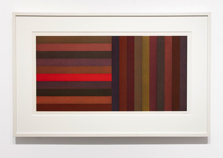 Sol Lewitt, "Horizontal Color Bands and Vertical Color Bands," 1991