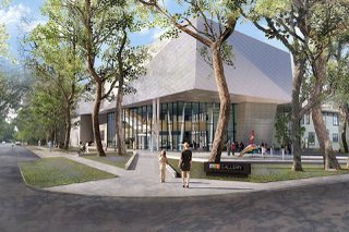 A digital rendering shows what the NEXT Gallery could look like. (Courtesy HCMA Architecture + Design)