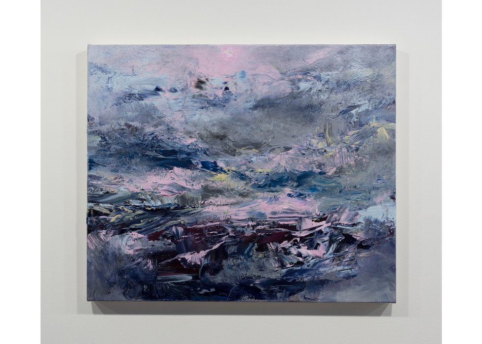 Michael Smith, “Compass #5,” 2019, acrylic on canvas, 30” x 36”