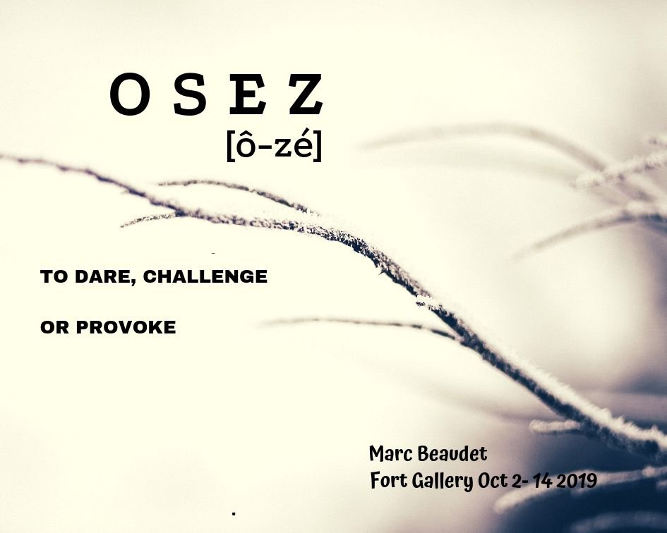Marc Beaudet, "OSEZ," 2019