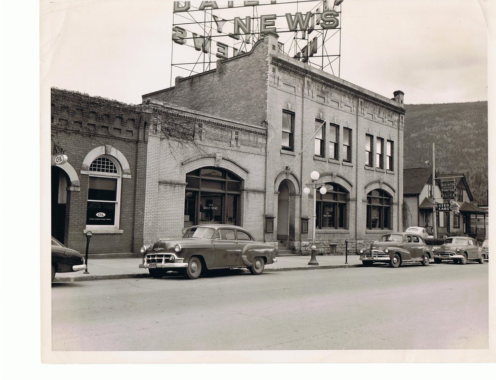 Touchstones Nelson Archives, "The Nelson Daily News building in the 1950s,"