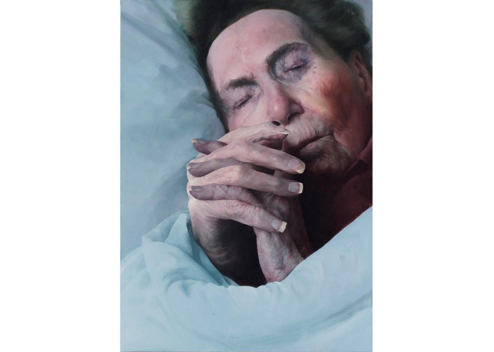 Elaine Despins, "Inward Gaze," no date, oil on canvas, 42" x 30"