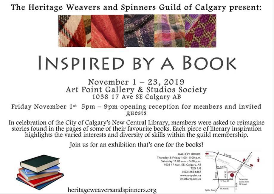 The Heritage  Weavers and Spinners Guild of Calgary, "Inspired by a Book," 2019