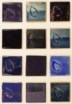 Robin Hopper, "cobalt glaze tests (detail)," nd