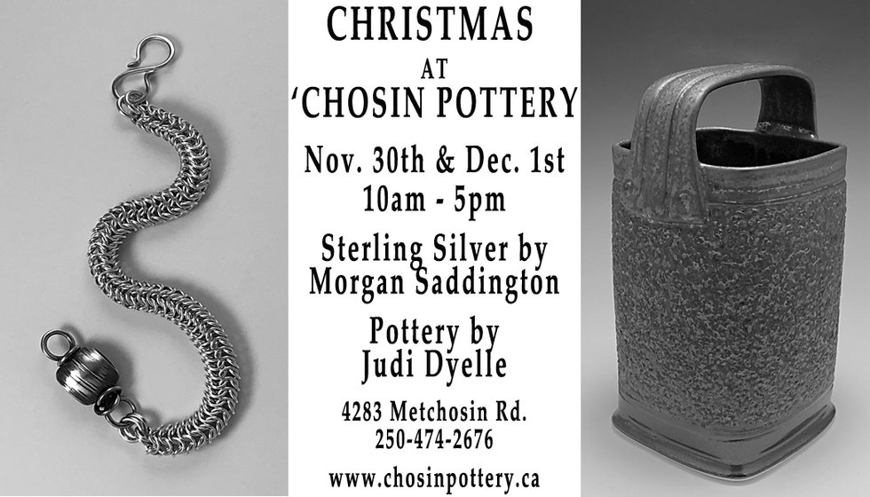 Judi Dyelle and Morgan Saddington, "Christmas at 'Chosin Pottery," 2019