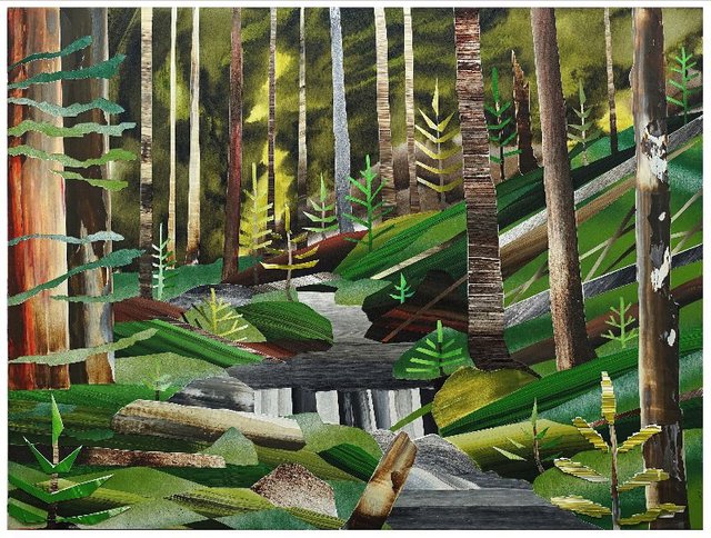 Gavin Lynch, "Brook in the Woods (California)," 2019