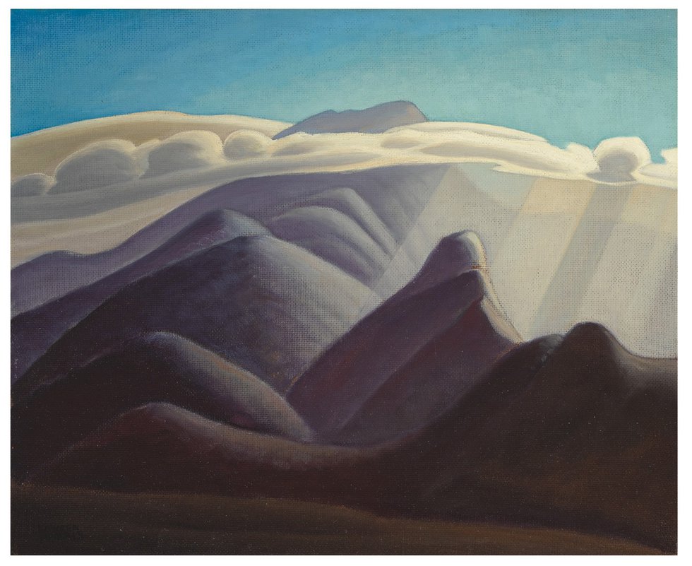 Lawren Harris, "In the White Mountains II," circa 1934-35, 18" x 22" (US$350,000 plus premium - Sotheby's)