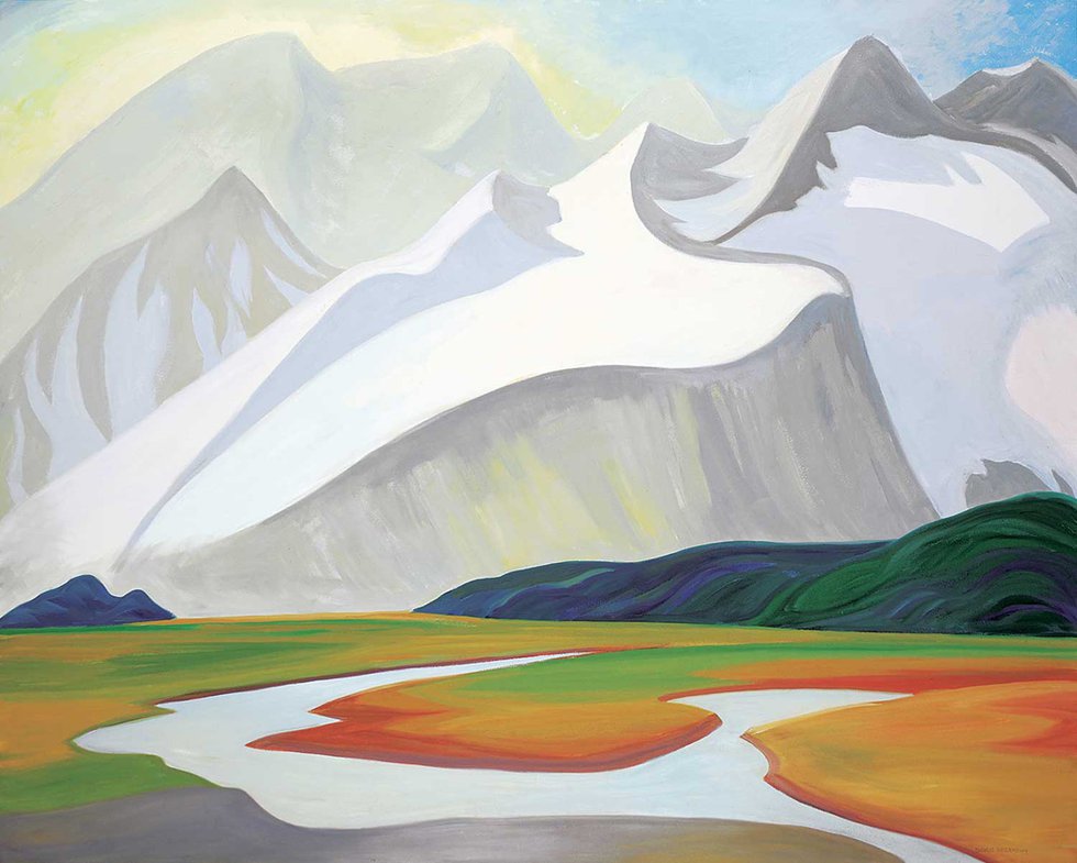 Doris McCarthy, "Untitled - Grand Alpine Vista," 2000, oil on canvas, 48" x 60" ($28,080 - Levis)