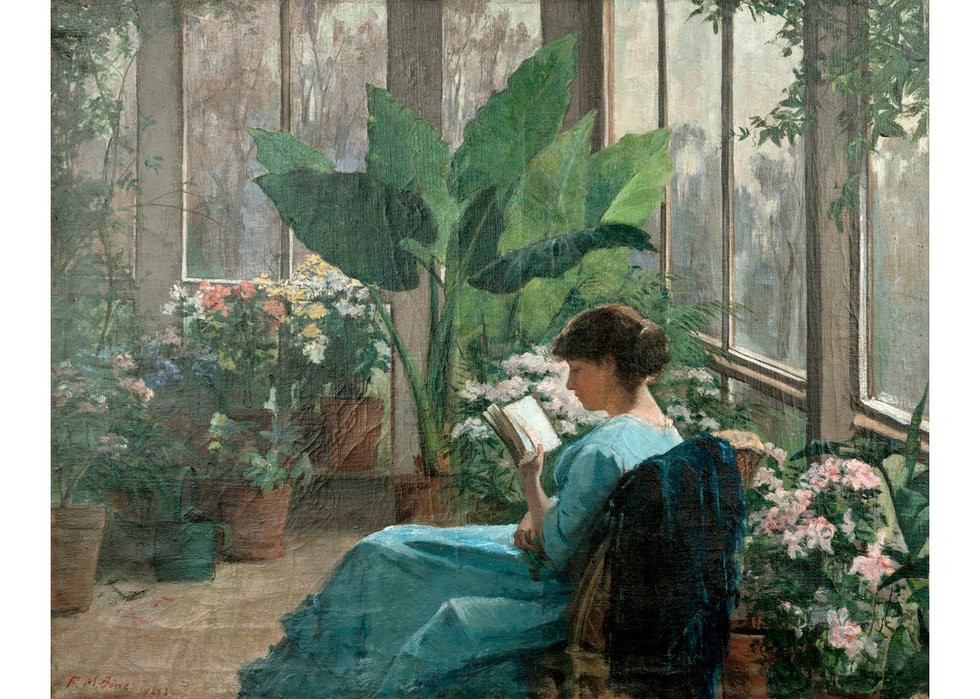 Frances Jones, "In the Conservatory," 1883