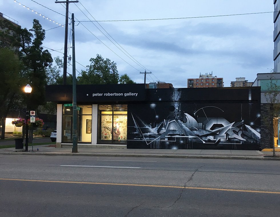 Amuse 126, "West Mural, Peter Robertson Gallery," 2019 (image courtesy of Peter Robertson Gallery, Edmonton)