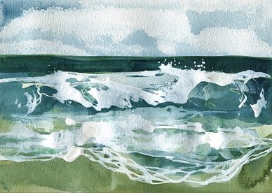 Selina Jorgensen, "Waves Study #1," nd