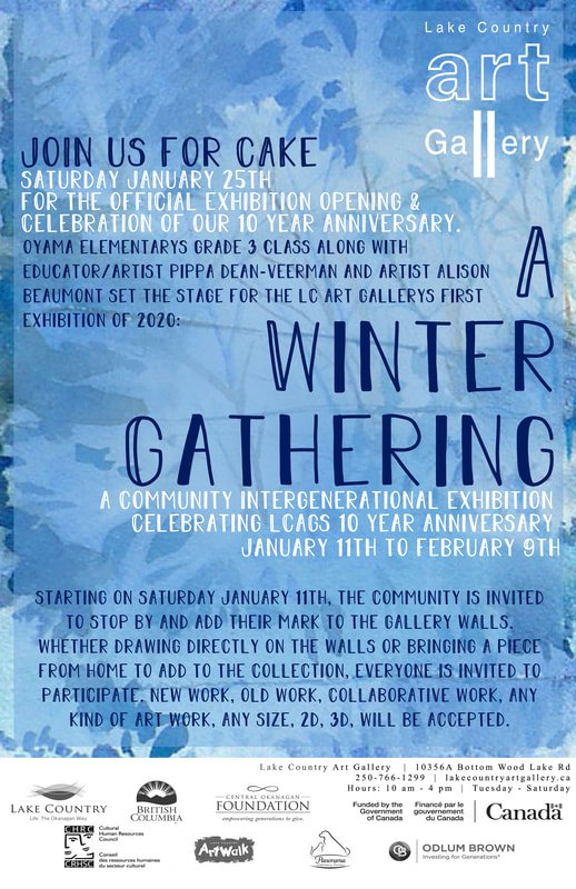 Lake Country Art Gallery, "A Winter Gathering," 2020
