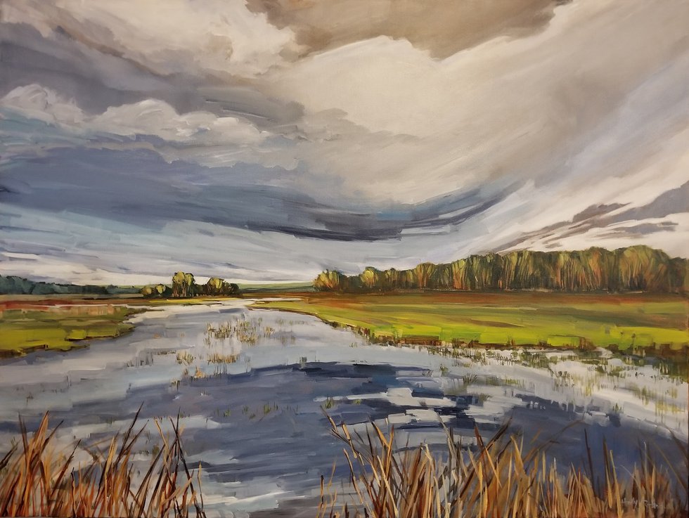Holly Dyrland, “Prairie Wetlands,” 2020