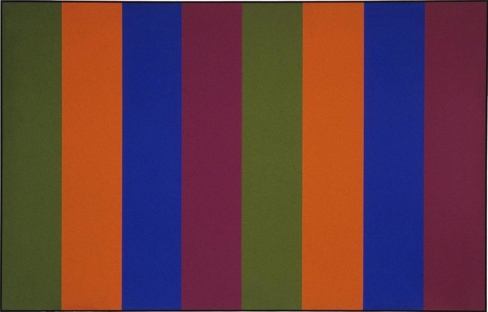 Guido Molinari, "Seriel Vert-Violet," 1968