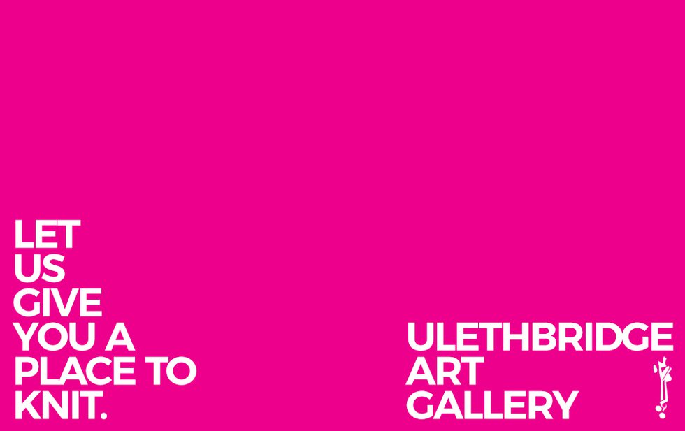 ulethbridge art gallery, "Place to Knit," 2020
