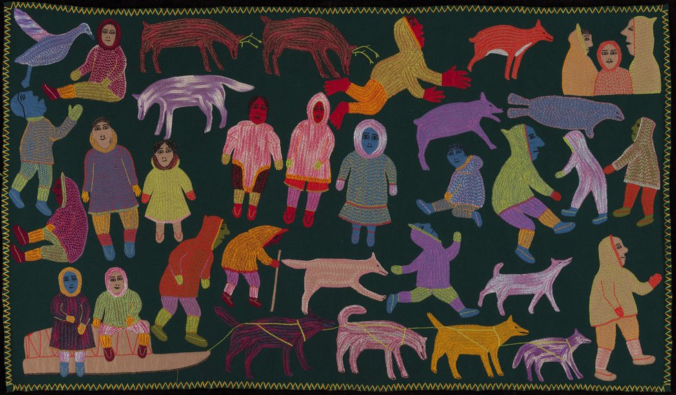 Mary Qaiqsaut Iqqaat, "Wall Hanging," 1972