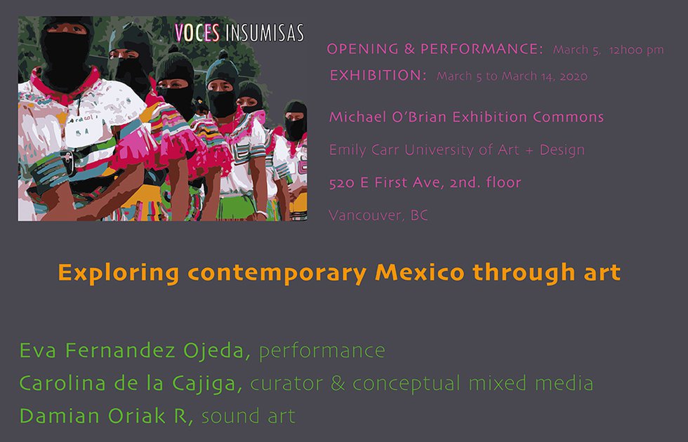 VOCES INSUMISAS Exploring Contemporary Mexico Through Art, 2020