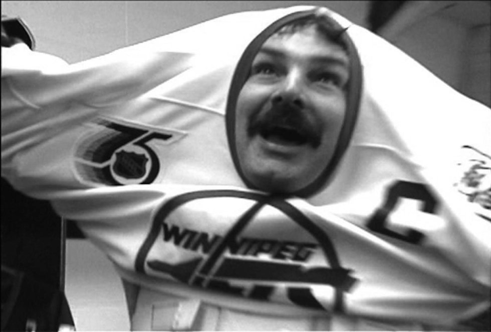 Burton Cummings as the saviour of the Winnipeg Jet's in L'Atelier national du Manitoba's "Death by Popcorn: The Tragedy of the Winnipeg Jets,"  2005