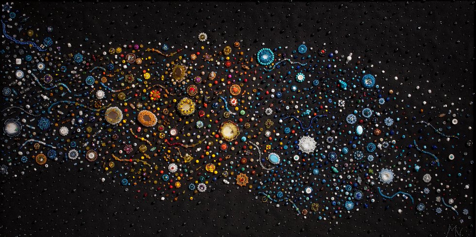 Margaret Nazon, "Milky Way, Starry Night," 2018