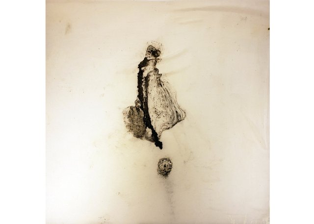 Residue from a test sample of melted permafrost. (courtesy of the artist)