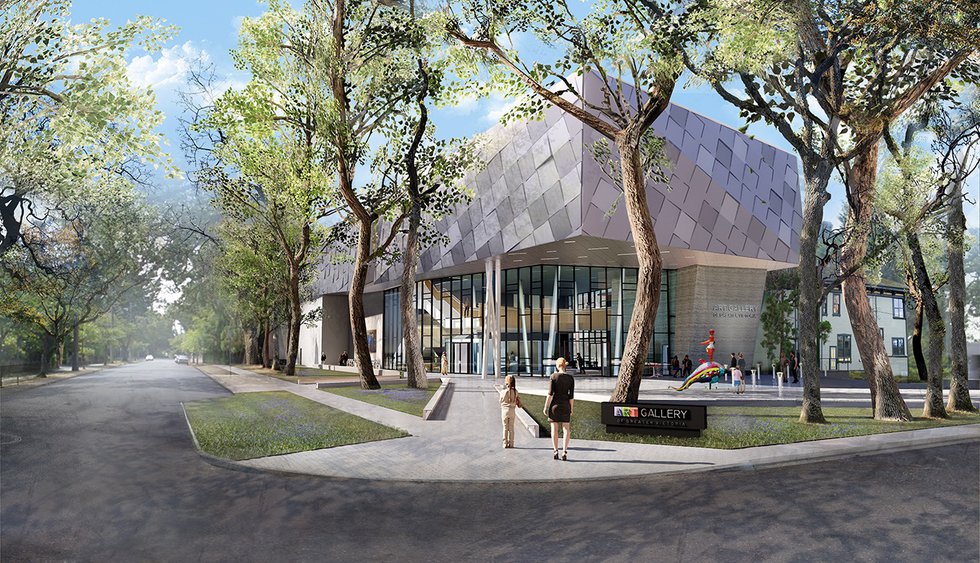 Architectural rendering of the proposed expansion at the Art Gallery of Greater Victoria. (courtesy Art Gallery of Greater Victoria)