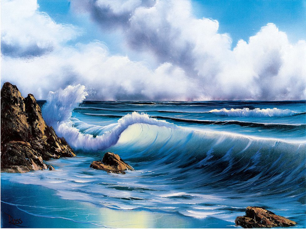 Bob Ross, “Surf's Up,” 1986