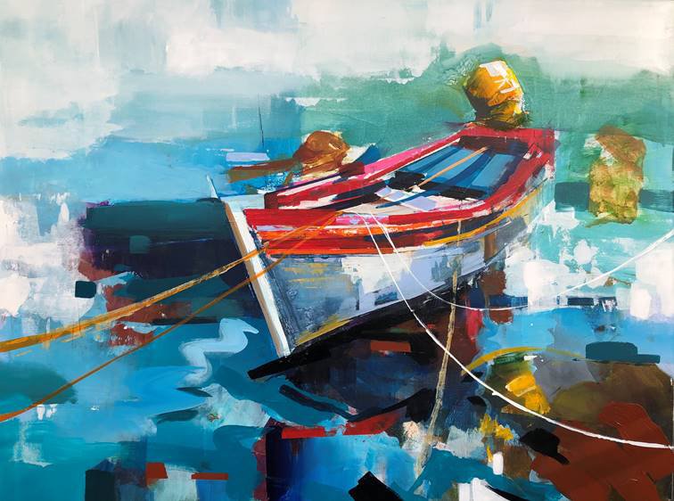 Yared Nigussu, "The Fishing Boat I," 2020