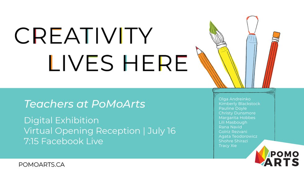PoMo Arts, "Creativity Lives Here," 2020