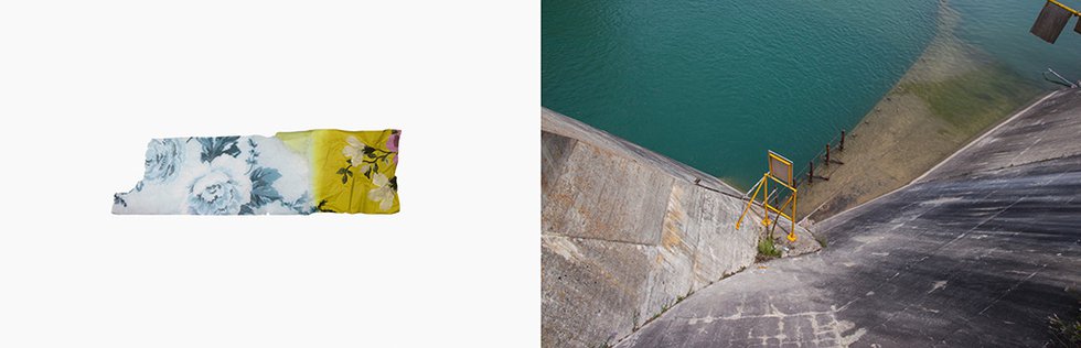 Alana Bartol, “A Woman Walking (the City Limits), Bearspaw Dam,” 2016