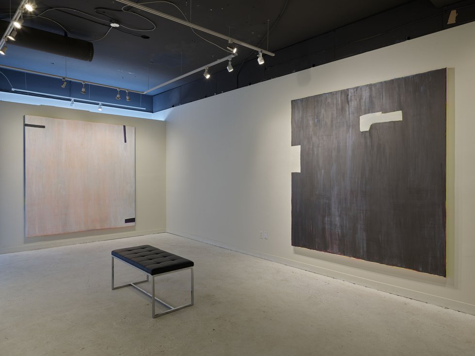 Mina Totino, “Twisting,” 2020, installation view at Mónica Reyes Gallery, Vancouver, showing “September,” 2019