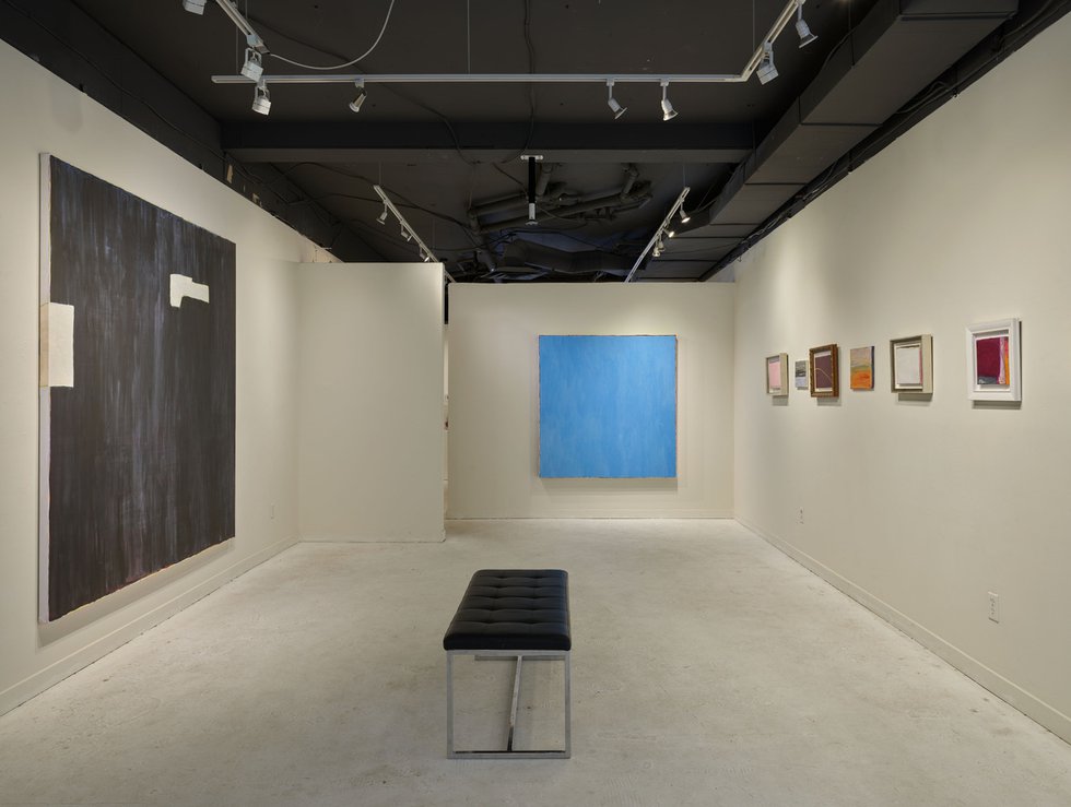 Mina Totino, “Twisting,” 2020, installation view at Mónica Reyes Gallery, Vancouver, showing “October,” 2019