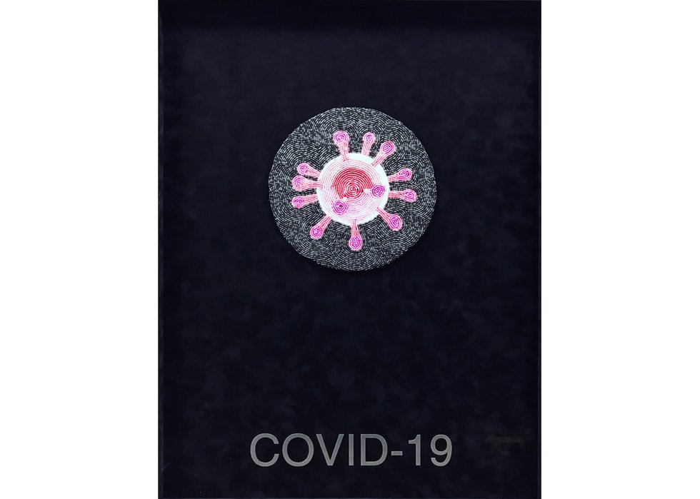 Ruth Cuthand, "Surviving: COVID-19 No. 2", 2020