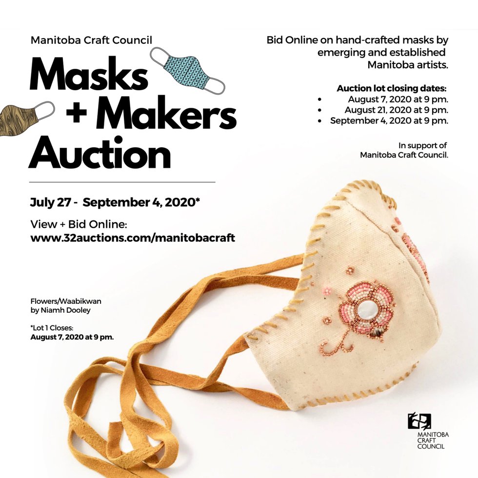 Manitoba Craft Council, "Masks and Makers Auction," 2020