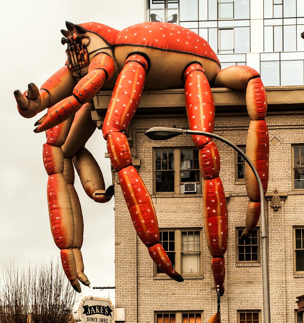 Don Webb, "Crabby in Portland," 2014