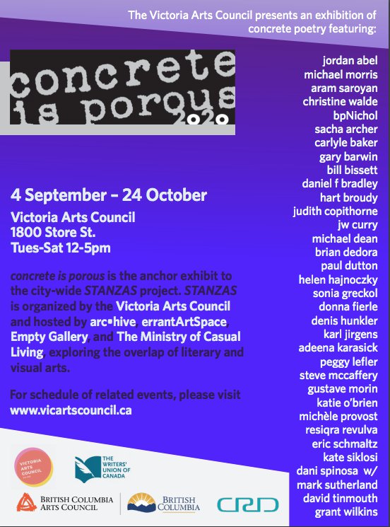 Victoria Arts Council, "Concrete is Porous," 2020