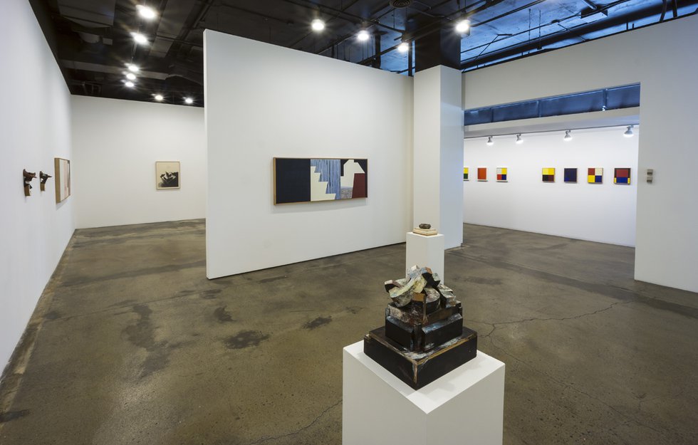 Carroll Taylor Lindoe, “Inch, Foot, Yard, Mile,” 2020, installation view at TrépanierBaer Gallery, Calgary