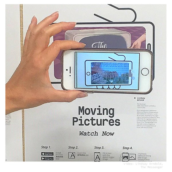 "Moving PIctures" poster (photo by Art Gallery of Regina)
