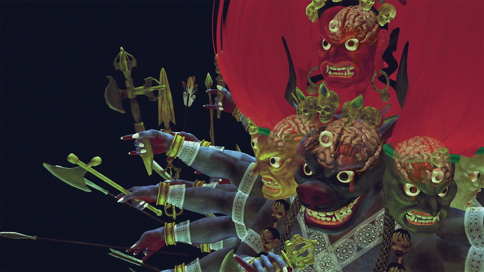 Lu Yang, Still from “Wrathful King Kong Core,” 2011 (courtesy FarEastFarWest Collection)