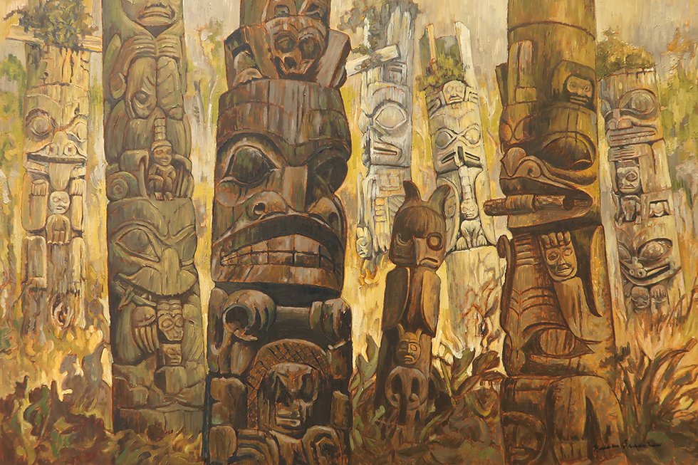 Nell Bradshaw, "Totem Pole Collection II,"