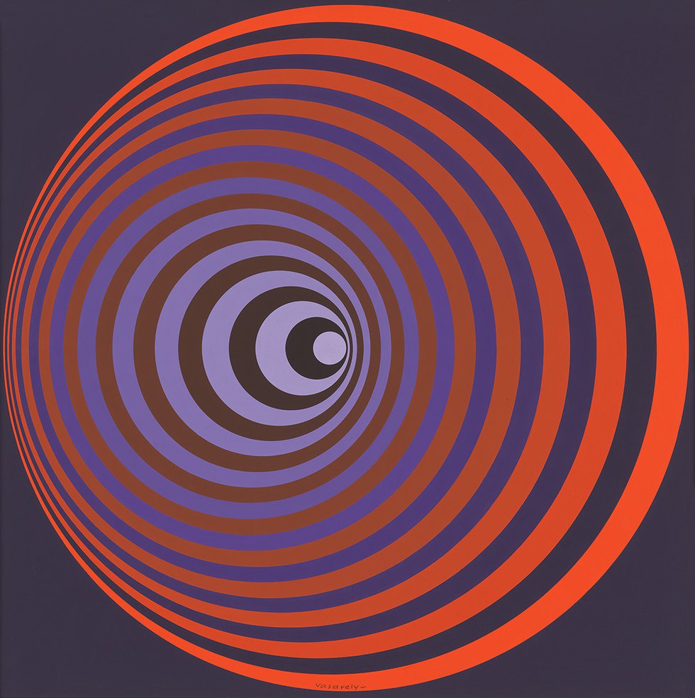 Victor Vasarely, "OERVENG," 1968