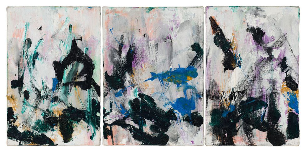Joan Mitchell, "Untitled," triptych, no date