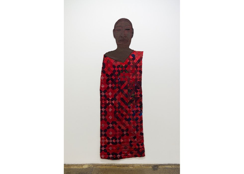 Alicia Henry, "Untitled (Woman in a Dress with Red Undertones)," 2019-2020