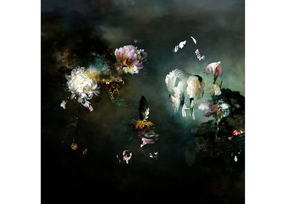 The Bau-Xi Gallery is highlighting work by Belgian photographer Isabelle Menin, whose lightjet prints, including "The Black Garden," pictured here, have a deceptively painterly ethos.