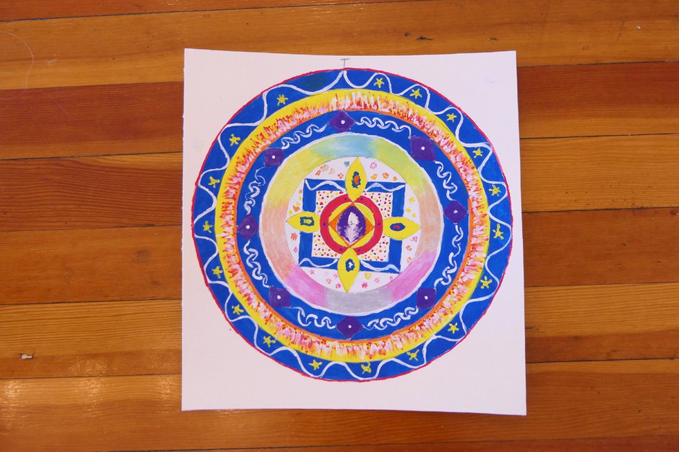 Creating a personal mandala may help ease stress. (courtesy Canadian International Institute of Art Therapy)