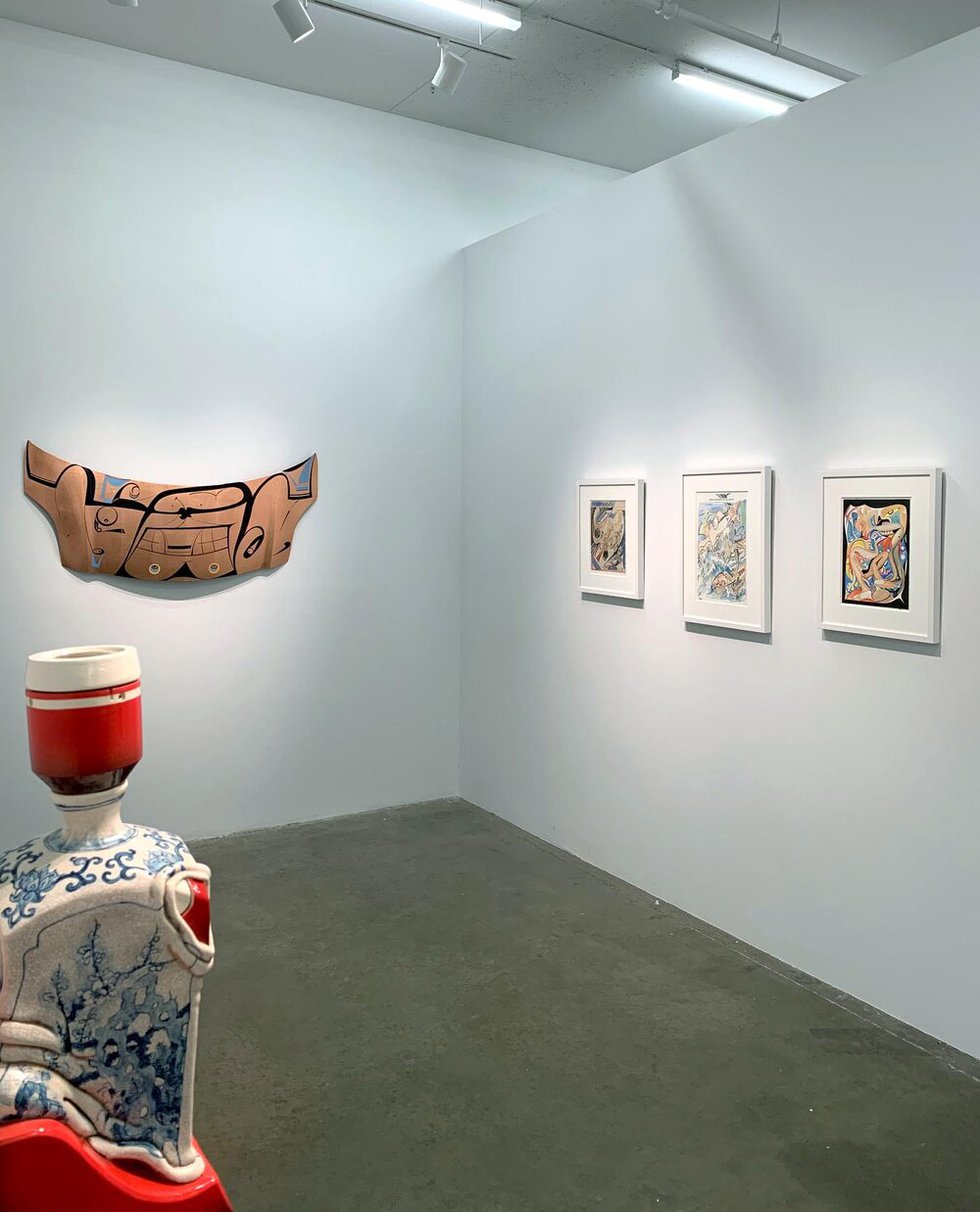 Gallery Jones, "Artwork by Brendan Lee Satish Tang and Michael Nicoll Yahgulanaas, Art Toronto," 2020
